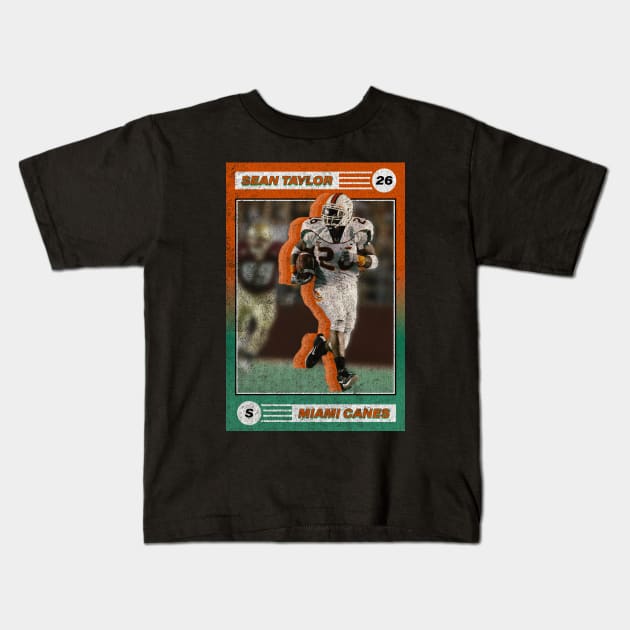 Sean Taylor Kids T-Shirt by KC Designs